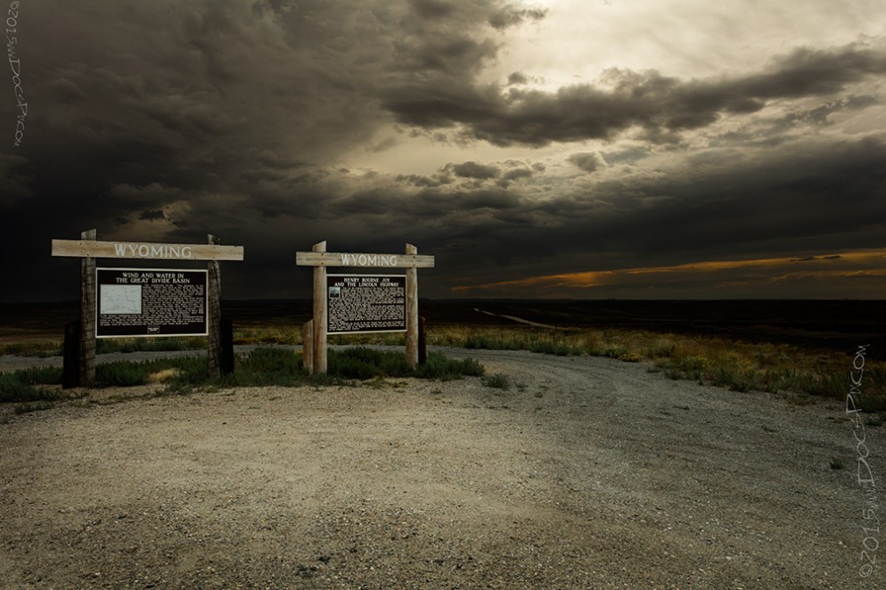 The original location of the Henry Bourne Joy monument in Sweetwater County.